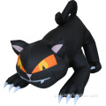 Gato inflável animado de Halloween preto Girando a cabeça